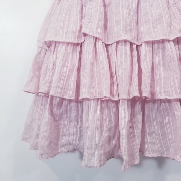 House of Harlow 1960 Ruffle Tiered Layered Pink Mini Dess - Picture 11 of 14